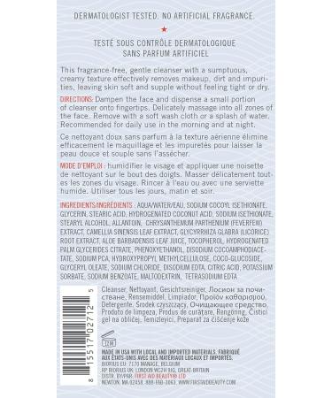 First Aid Beauty Pure Skin Face Cleanser - Sensitive Skin Cream Cleanser - Travel Size 2 oz - Buy Online on GoSupps.com