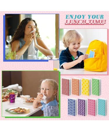 80 Count Pocket-Sized 3 Ply Facial Tissues with Geometric Print Package - 800 Sheets - Buy Online on GoSupps.com