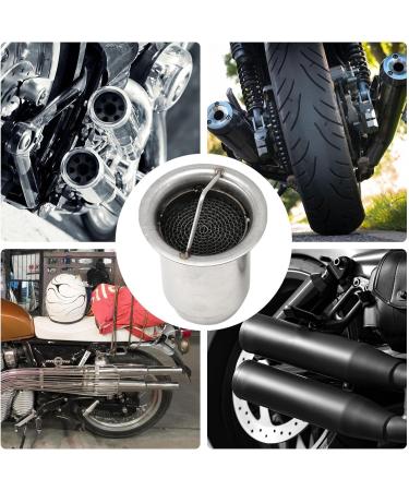 Pipe Noise Sound Eliminator | Stainless Steel Exhaust Silencer Noise Eliminator 51Mm or 60Mm Exhaust Muffler Pipe High Temperature Resistant Grid Structure Cle-ca - Buy Online on GoSupps.com