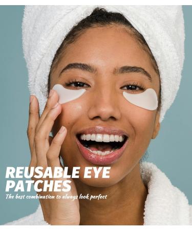 Sonnorel 4 Pairs of Silicone Eye Wrinkles Matte Anti-Aging Reusable Silicone Matte Reduce Skin Wrinkles Patch Mouth and Eye Smile Fine Lines (White and Purple) - Buy Online on GoSupps.com
