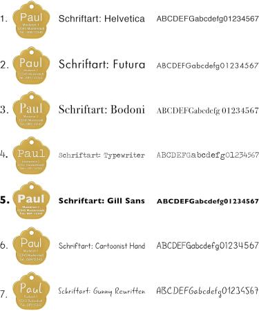 Kultdog Pfote Dog Stainless Steel Engraving I Address Trailer - 2 Sizes Available | Premium Animal Brand for Dogs with Key Ring - Gold Standard 33x35mm - Buy Online on GoSupps.com