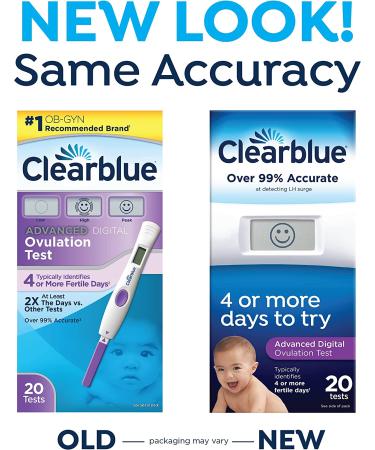 Clearblue Advanced Digital Ovulation Test Predictor Kit - 20 Tests with Digital Results - Buy Online on GoSupps.com