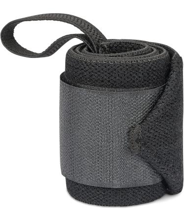 HUNTER Wrist Wraps 18 with Thumb Loops for Strength Training - Men & Women - Wrist Support Braces for Weightlifting, Crossfit, Powerlifting - Black - Buy Online on GoSupps.com