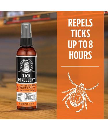 Grandpa Gus's Tick Repellent Spray with Plant-Based Actives  No DEET  4 oz  Pack of 2 - Buy Online on GoSupps.com