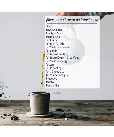 PHARMADUS LA TETERA AZUL Premium Rooibos Infusion With Tila Melissa And Orange Blossom Relaxing infusion Rooibos Relax Bulk jar of 115 grams for 46 infusions - Buy Online on GoSupps.com