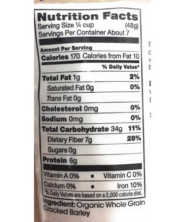Shiloh Farms Organic Barley Grits - 12 oz (Pack of 2) | Nutritious and Delicious Breakfast Option - Buy Online on GoSupps.com