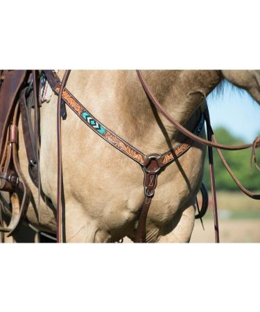 Shop Turquoise Cross & Beaded Collection - Premium Straight Breast Collar | International Shipping Available - Buy Online on GoSupps.com