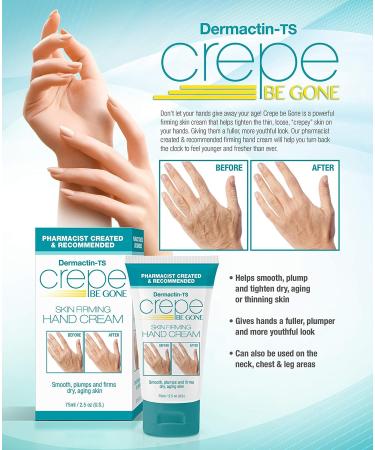 Crepe Be Gone Skin Firming Hand Cream 2.5 oz - Smooth & Tighten Hands Instantly - Buy Online on GoSupps.com