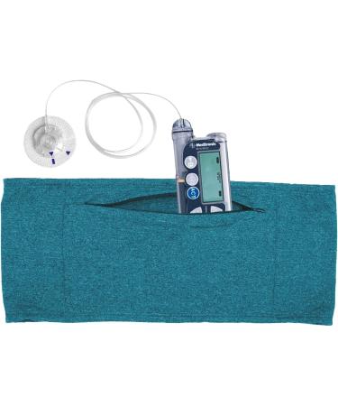 Adult Large/X-Large Heathered Insulin Pump Belt 3.0 - Teal - Buy Online on GoSupps.com