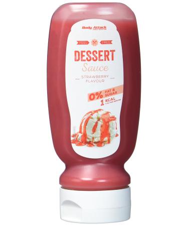 Body Attack Strawberry Dessert Sauce pack of 2 (2x 320ml) Strawberry Dessert Sauce 320 ml (pack of 2)