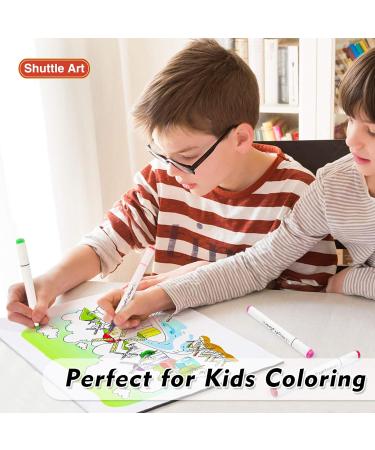 Shuttle Art 88 Colors Dual Tip Alcohol Based Art Markers Set with Blender - Ideal for Illustration, Coloring, Sketching, and Card Making - Buy Online on GoSupps.com