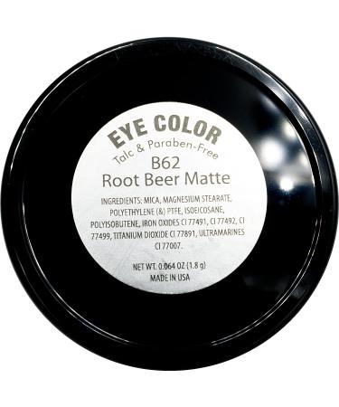 Pure Ziva Rootbeer Matte Vegan Eyeshadow - Deep Bronze Red Brown Pressed Powder - Talc, Paraben & Cruelty Free - Buy Online on GoSupps.com