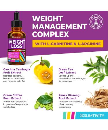 Weight Loss Drops - Effective Diet Drops for Fat Loss - Appetite Suppressant & Metabolism Booster with Safe, Proven Ingredients - Non-GMO Garcinia Cambogia - 1 Fl.Oz - Buy Online on GoSupps.com