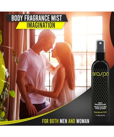 Aromatherapy Body Fragrance Mist 100 ml/3.4 Fl oZ Fragrant Body Spray for Men and Women Sensual Body Scent with Natural Extracts Vegan Gluten Free & 100% Body-Safe (IMAGINATION) - Buy Online on GoSupps.com