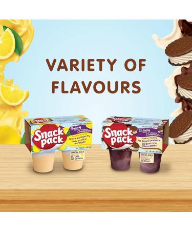 Snack Pack Banana Cream Pie Dessert Pudding 12 x 4-pack 99 gram cups Banana Cream Pie 396 g (Pack of 12) - Buy Online on GoSupps.com