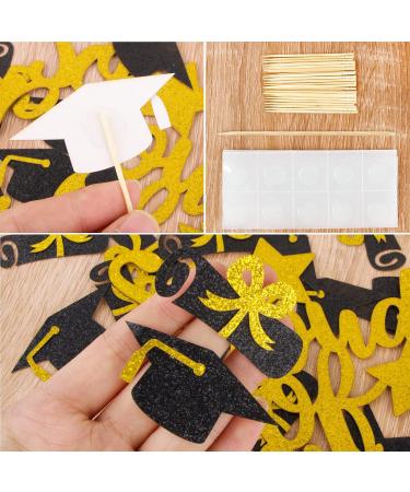 Completion Tortendeko Schwarz Gold - SO PROUD OF YOU - 24 PCS Doctor Cupcake Toppers for Graduation 2024 Celebrations - Buy Online on GoSupps.com