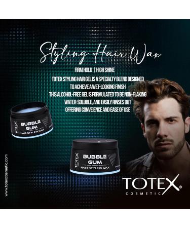 Totex BUBBLE GUM Hair Styling Wax I Bubble Gum Hair Wax I Chewing Gum Scented Hair Wax I Shiny Natural Hair Look I 150ml (3 Pieces) - Buy Online on GoSupps.com