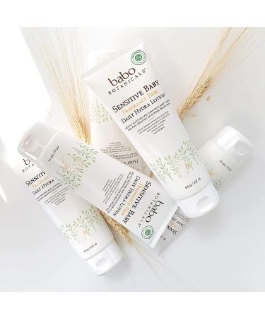 Babo Botanicals Sensitive Baby Daily Hydra Lotion 8 fl oz - Fragrance Free & Gentle Moisturizer - Buy Online on GoSupps.com