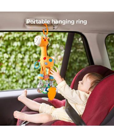 Buy Tumama Giraffe Hanging Rattle Toy - Plush Baby Stroller & Car Seat Activity Toy for Newborns (0-36 Months) - Ideal Gift for Infants - Buy Online on GoSupps.com