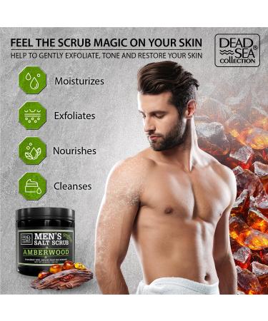 Dead Sea Eucalyptus Mint Salt Body Scrub for Men - 23.28 OZ | Pure Oils & Minerals - Buy Online on GoSupps.com