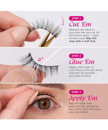 everGREEN Plant Lashes - Natural Wispy Full Band Strip Lashes | Eco-Friendly Fake Eyelashes | Plant-Based Fibres for Flared Volume - Buy Online on GoSupps.com