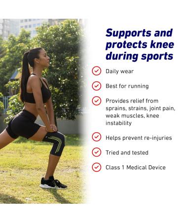 Neo-G Knee Compression Sleeve for Sports | Breathable & Lightweight | Relief for Knee Pain Meniscus Tear & Injury Recovery | Size L (38-43 CM - Buy Online on GoSupps.com