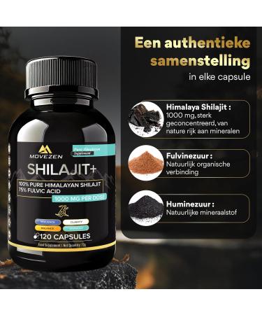 MOVEZEN Shilajit+ 100 pure Himalayan resin 30 g laboratory tested Mumijo Premium rich in 75 fulvic acid and more than 85 natural minerals Capsule - Buy Online on GoSupps.com