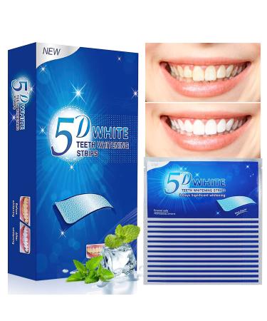 Teeth Whitening Strip Teeth Whitener - White Strips for Teeth Whitening  Whitening Strips for Teeth Sensitive  Clean Teeth Safely  Stains Remover for Coffee  Wine  Tobacco (28 PCS)