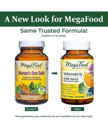 MegaFood Women's One Daily Multivitamin - Iron, B Complex, Vitamin C, D & More - Immune Support - Vegetarian - 36 Tabs - Buy Online on GoSupps.com