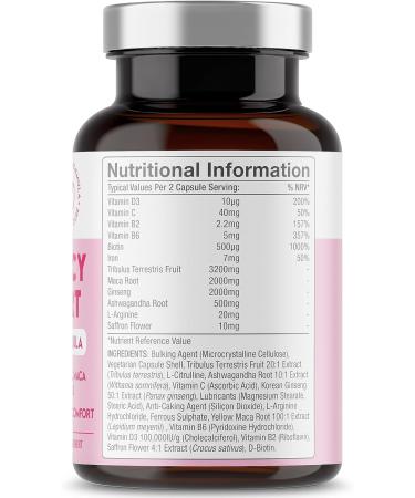 Intimacy Support for Women - Natural Booster with Tribulus Terrestris, Ashwagandha, Maca & Ginseng - Vegan, Gluten Free - 1 Month Supply - Made in UK by Free Soul - Buy Online on GoSupps.com