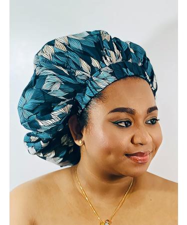 TREJAZ Gray Satin Silk Bonnet for Women with Long Curly Hair - Large Size - Buy Online on GoSupps.com