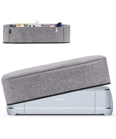 TRO&HOM Cover for Cricut Maker 3/Cricut Maker/Explore Air 2, Dust Cover with Pockets for Tools Cricut Accessories, Pens, Cicut Maker Circut Maker 3 Cover Scrapbooking Die-Cut Machine Cover Grey Cricut Maker3+Maker