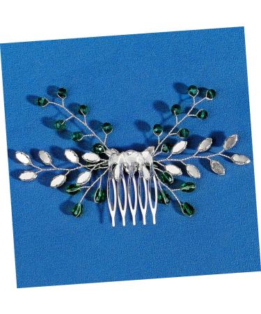 HAPINARY Green Rhinestone Hair Side Comb Hair Accessories for Wedding Girl Headpiece Wedding Hair Accessories for Brides Rhinestone Hair Comb for Wedding Green Crystal Hair Comb - Buy Online on GoSupps.com