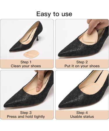 Heel Pads for Shoes - Size Reducer & Heel Grips for Loose Shoes - 2 Pairs Multicolor Inserts for Women & Men - Buy Online on GoSupps.com
