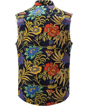 CupoJito Men's Paisley Print Hippie Beach Tank Top - Sleeveless Casual Shirt for Men - Buy Online on GoSupps.com