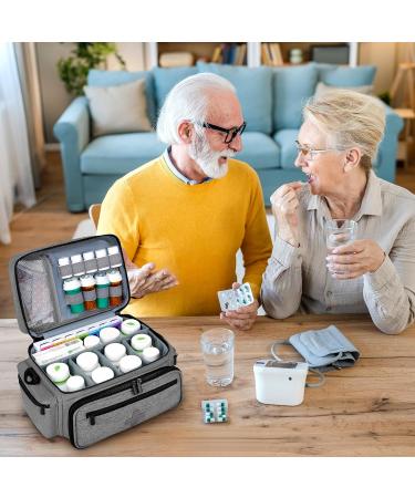 HomeWit Empty Emergency Bag | Medical Travel Organizer for Nurses & Family Doctors - Gray - Buy Online on GoSupps.com