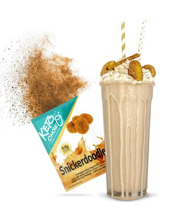 Keto Chow Snickerdoodle | Keto Meal Replacement Shake Powder | Nutritionally Complete Keto Food | Low Carb Keto Meals | Delicious Easy Meal Substitute Drink | Protein Rich You Choose The Fat| Single Meal Sample 1.6 Ounce (Pack of 1)