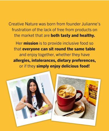 Creative Nature Banana Bread Vegan Cake Mix - Gluten Free, Nut Free, Dairy Free | Top 14 Allergen Free | 6 Pack, 6 Count - Perfect for Allergy-Friendly Baking - Buy Online on GoSupps.com
