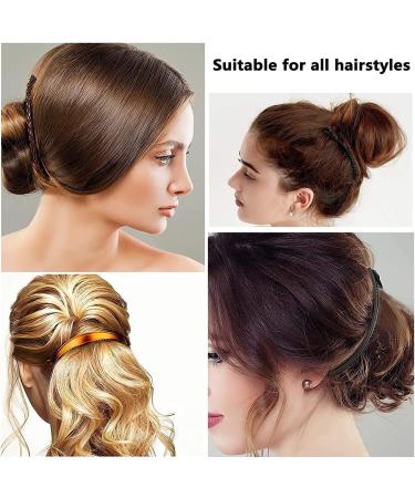 6 Pieces Banana Hair Clips Retro Ponytail Clips for Women's Hair Large Hair Clips for Thick Hair Clamp Comb Tool Banana Clip Long Barrettes for Women(Brown White Black) - Buy Online on GoSupps.com