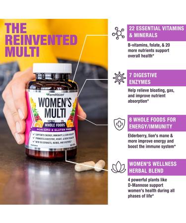 FarmHaven Magnesium + Multivitamin for Women + Turmeric Curcumin with BioPerine Black Pepper - Buy Online on GoSupps.com