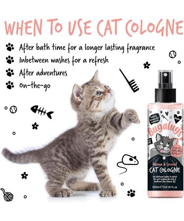 Bugalugs Cat Cologne Papaya & Coconut perfume. Leave in spray to condition nourish and hydrate skin and coat. Professional cat cleaning and grooming formula use alongside cat shampoo (Cologne) - Buy Online on GoSupps.com