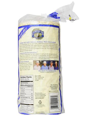 Lundberg Brown Rice Cakes - Lightly Salted, 8.5oz (Pack of 12) - Healthy Snack - Buy Online on GoSupps.com