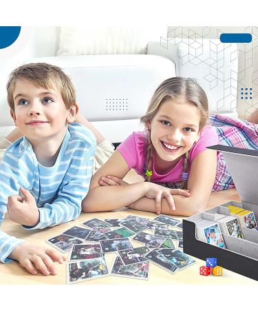 1800+ Leather Card Deck Case with Magnetic Closure - Storage Box for Trading Cards, YuGiOh, MTG & Sport Cards - Buy Online on GoSupps.com