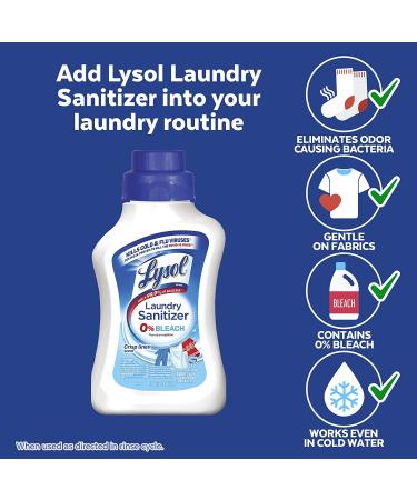 Lysol Laundry Sanitizer Additive 41oz - Eliminates Bacteria & Odors, Crisp Linen Scent - Buy Online on GoSupps.com