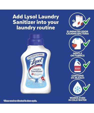 Lysol Laundry Sanitizer Additive 3 Pack - Crisp Linen Free & Clear Sport Scents - 41 Fl Oz | Effective Laundry Disinfectant for International Shipping - Buy Online on GoSupps.com