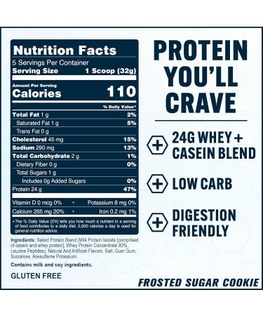 PEScience Select Protein Powder, Whey and Casein Blend, Clean Protein Powder for Women and Men, Low Calorie, Low Carb, Keto Friendly, Gluten Free - Frosted Sugar Cookie - 5 Servings Frosted Sugar Cookie 5 Servings (Pack of 1) - Buy Online on GoSupps.com