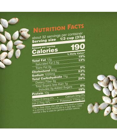 BIGS Lightly Salted Pumpkin Seeds 5.0 oz (Pack of 12) - Keto Friendly Snack - Buy Online on GoSupps.com