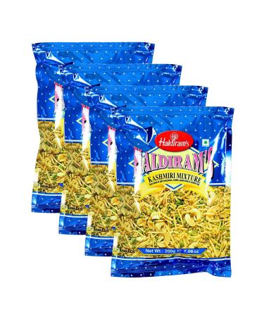 Haldiram s Savory Snacks Easy to Carry Anywhere Crispy Crunchy & Spicy Delicious Indian Namkeen Snacks Made With Authentic Taste Enjoy At Tea Time (Haldiram Kashmiri Mixture Pack of 4)