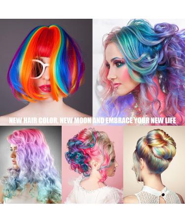 Washable Hair Chalk Comb - 10 Colors Professional Hair Color Dyeing Tool for Party Cosplay - Perfect DIY Gift for Girls Ages 5-11 - Buy Online on GoSupps.com