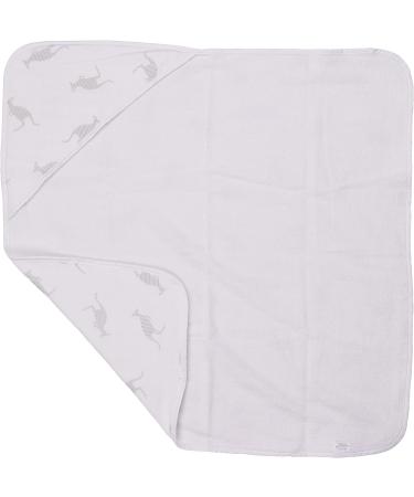 Urban Kanga Hooded Baby Towel | Double-Sided Oeko-Tex Cotton Muslin | Grey Kanga Premium International Shipping - Buy Online on GoSupps.com